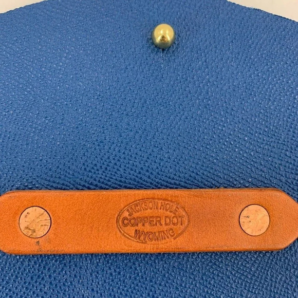 Copper Dot Jackson Hole Women's Leather Dot Cross Body Slim Bag - Picture 4 of 9